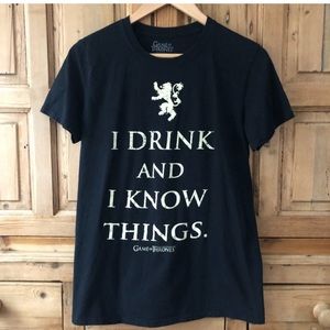 🍺 I drink and I know things. GOT Game of Thrones T shirt
